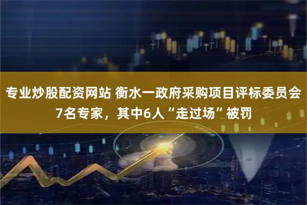 专业炒股配资网站 衡水一政府采购项目评标委员会7名专家，其中6人“走过场”被罚